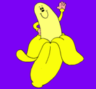 Dibujo Banana pintado por caperucita