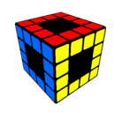 Dibujo Cubo de Rubik pintado por maria_99