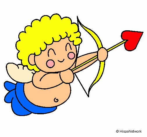 Dibujo Cupido pintado por camilis