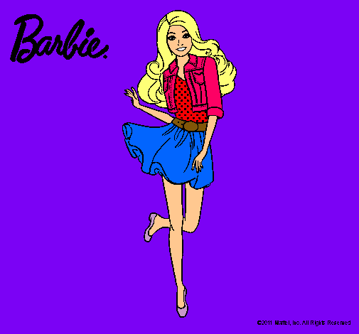 Dibujo Barbie informal pintado por jesuca