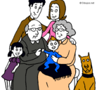 Dibujo Familia pintado por yesi