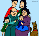 Dibujo Familia pintado por emi2001