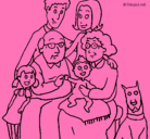 Dibujo Familia pintado por itzia