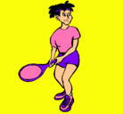 Dibujo Chica tenista pintado por OOOLAA