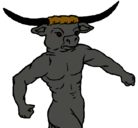 Dibujo Cabeza de búfalo pintado por cristian20
