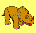 Dibujo Triceratops II pintado por wanda