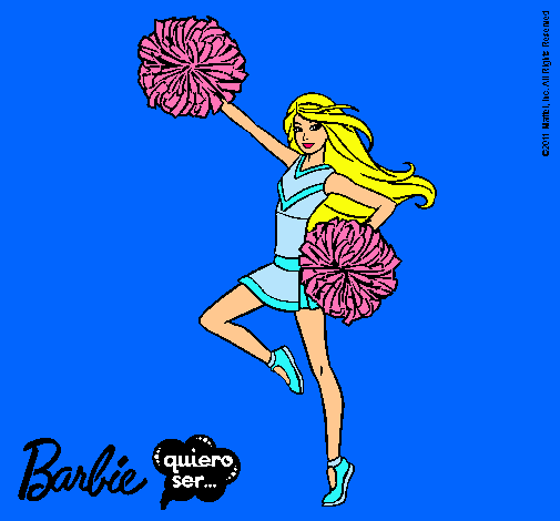 Dibujo Barbie animadora pintado por SILVIA