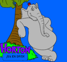 Dibujo Horton pintado por mansana