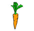 Dibujo zanahoria pintado por andrea2001