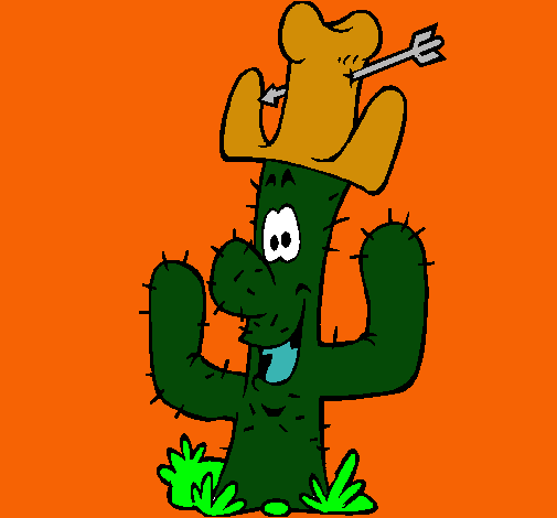 Cactus con sombrero