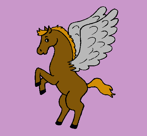 Pegaso sobre dos patas