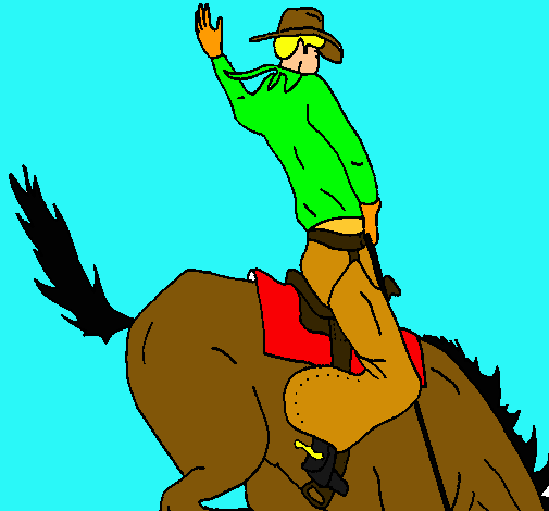 Vaquero en caballo