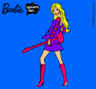 Dibujo Barbie la rockera pintado por SILVIA