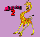 Dibujo Madagascar 2 Melman pintado por aliteilarisa