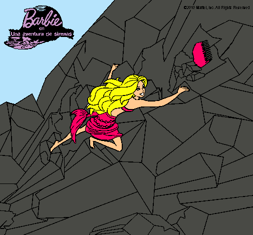 Barbie escalando