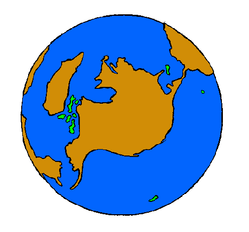 Dibujo Planeta Tierra pintado por jainamg