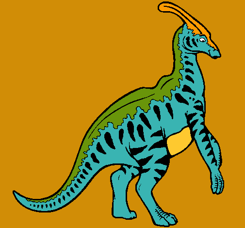 Parasaurolofus con rayas