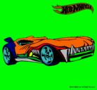 Dibujo Hot Wheels 3 pintado por peach