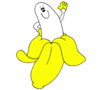 Dibujo Banana pintado por pompon