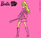 Dibujo Barbie la rockera pintado por etni