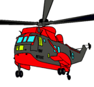 Dibujo Helicóptero al rescate pintado por brichu