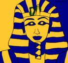 Dibujo Tutankamon pintado por marrubi11