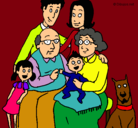 Dibujo Familia pintado por mari4