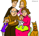 Dibujo Familia pintado por hhug
