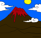 Dibujo Monte Fuji pintado por FRTUYI