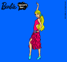 Dibujo Barbie flamenca pintado por SILVIA