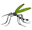 Dibujo Mosquito pintado por dengue 