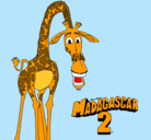 Dibujo Madagascar 2 Melman pintado por samtuu