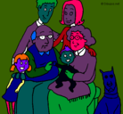 Dibujo Familia pintado por suri