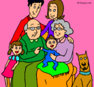 Dibujo Familia pintado por elianet
