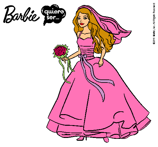 Barbie vestida de novia