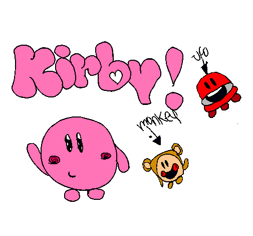 Dibujo Kirby 4 pintado por Ekaitz