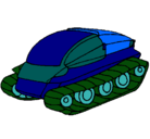 Dibujo Nave tanque pintado por svent12