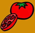 Dibujo Tomate pintado por juanasol
