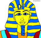 Dibujo Tutankamon pintado por jkfkgthegfj