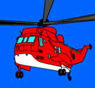 Dibujo Helicóptero al rescate pintado por  bruegno