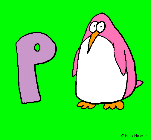 Dibujo Pingüino pintado por aroban01