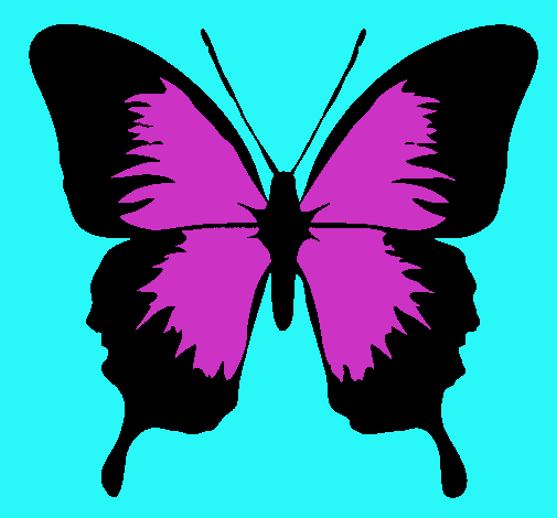 Dibujo Mariposa con alas negras pintado por SheilaCF