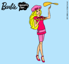 Dibujo Barbie cocinera pintado por barbie00