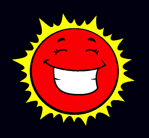 Dibujo Sol sonriendo pintado por 37124