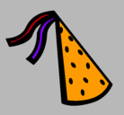 Dibujo Sombrero de cumpleaños pintado por citlaly