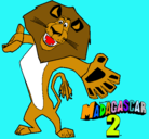 Dibujo Madagascar 2 Alex 2 pintado por PASCALE