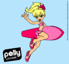 Dibujo Polly Pocket 3 pintado por colate