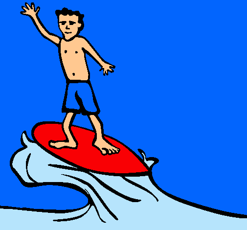 Dibujo Surfista pintado por jainamg