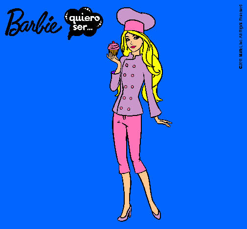 Dibujo Barbie de chef pintado por SILVIA