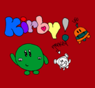 Dibujo Kirby 4 pintado por lara280202